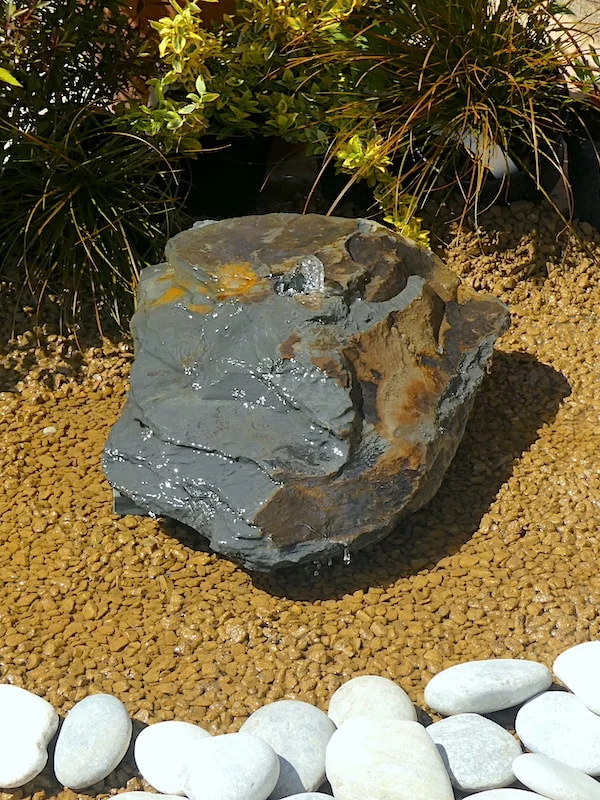 Slate Boulder SB30 Water Feature | Welsh Slate Water Features 01