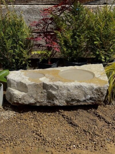 Stone Bird Bath SBB15 | Welsh Slate Water Features