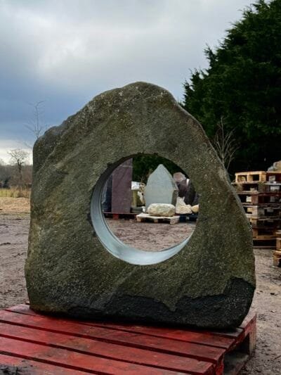 Window Stone WS59 Standing Stone | Welsh Slate Water Features 04